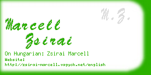 marcell zsirai business card